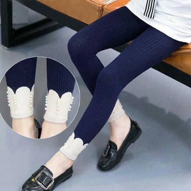 Combo 02 Quần Len Đính Hạt Ngọc Cho Bé