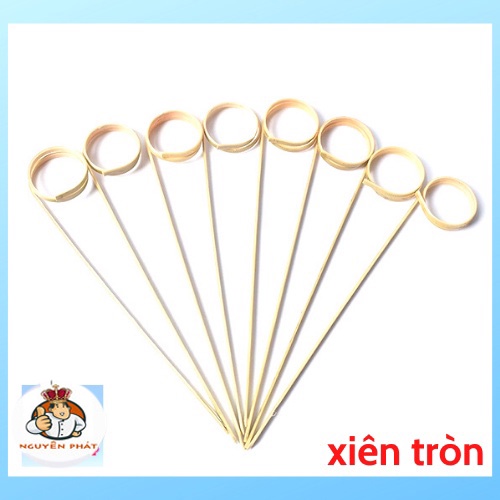 Xiên tre decor, trang trí Cocktail - 12cm (Gói 100c)