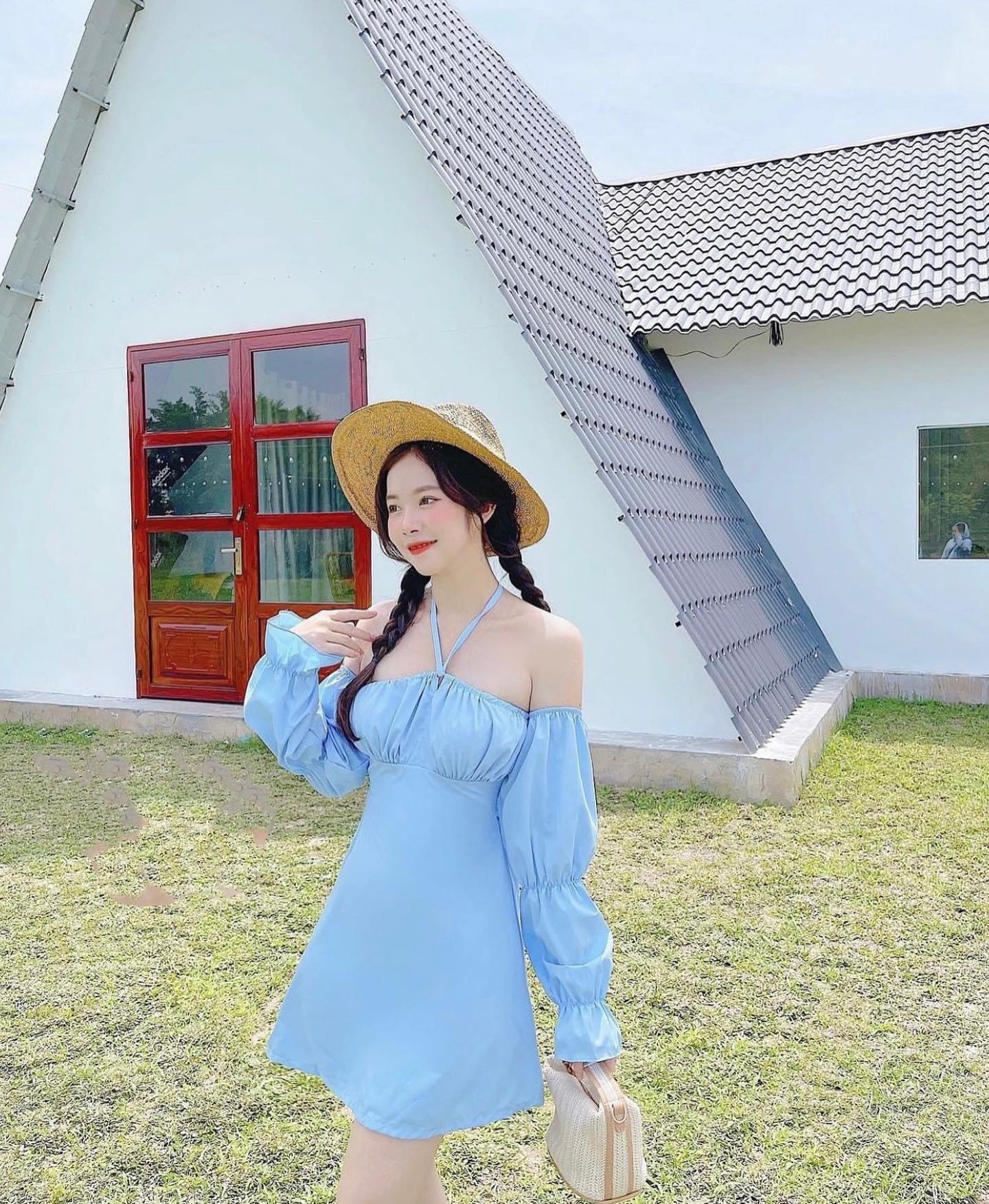 ĐẦM DÂY YẾM MAXI BO THUN