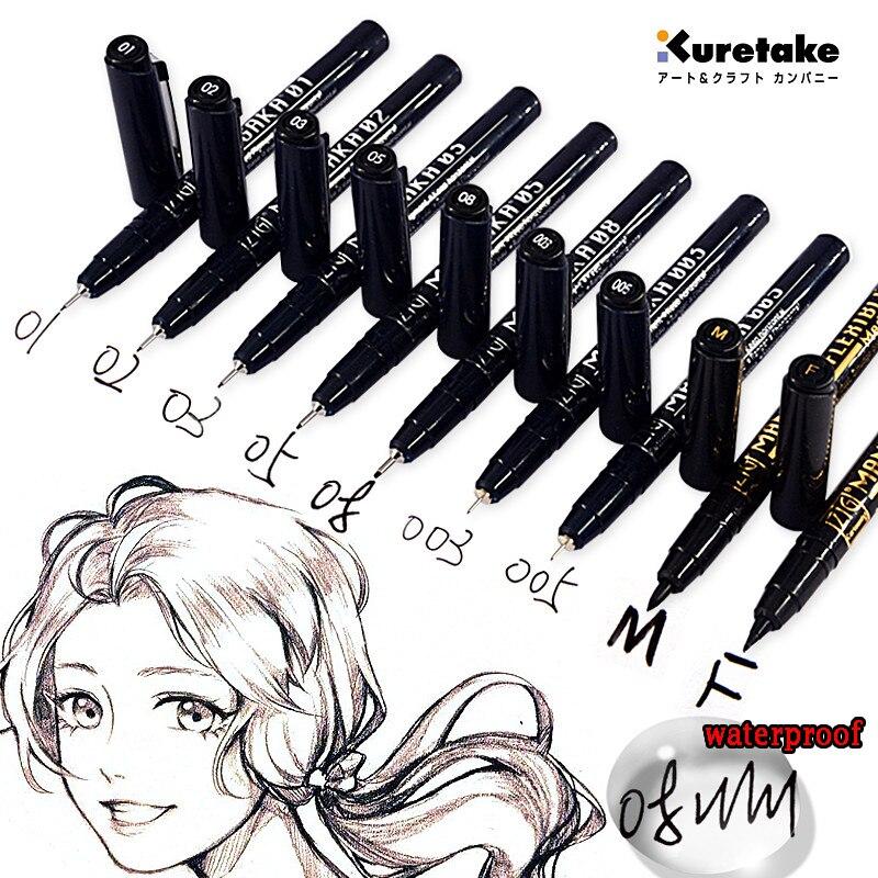 Bút Line đi nét Zig Mangaka Kuretake mực đen