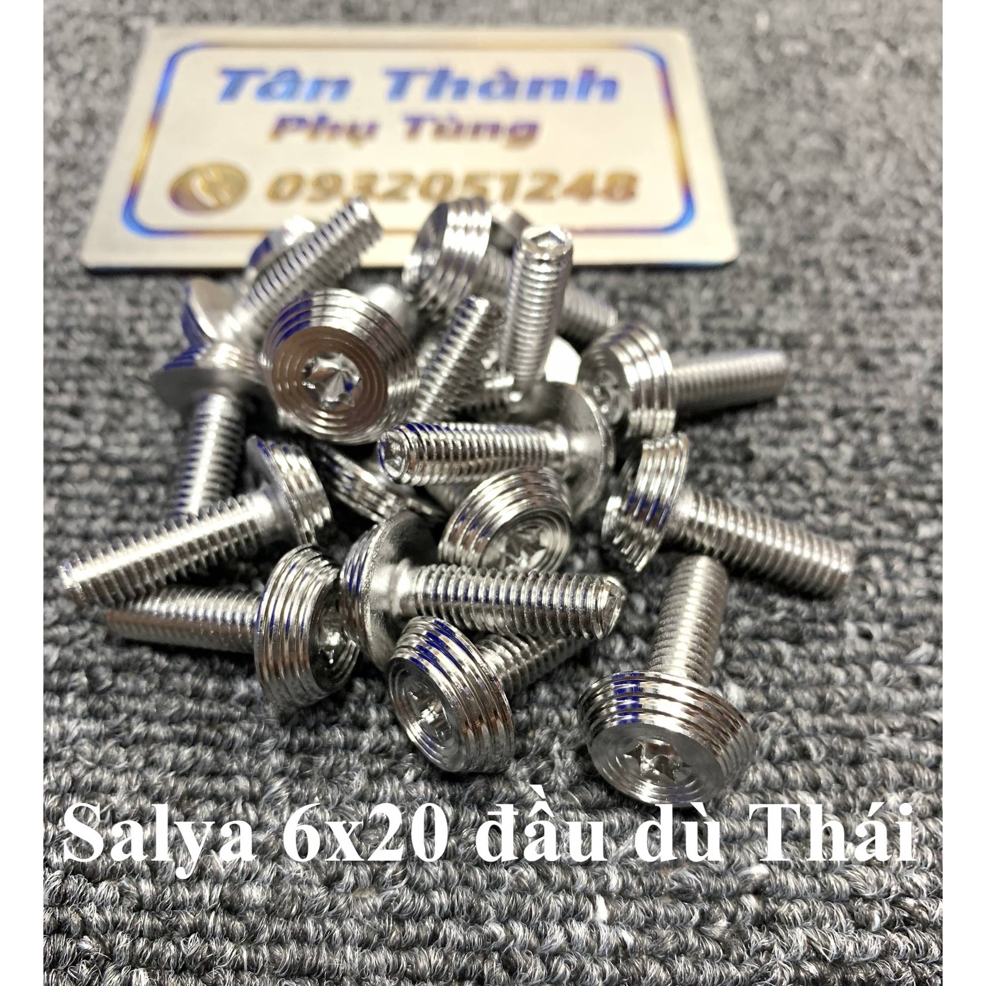 Ốc salaya 6x20 đầu dù kiểu thái