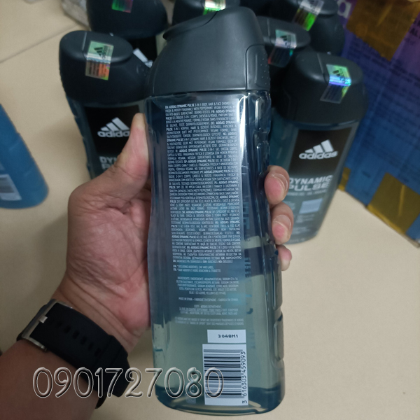 Sữa tắm, gội Adidas Dynamic Pulse (3in1) - Spain