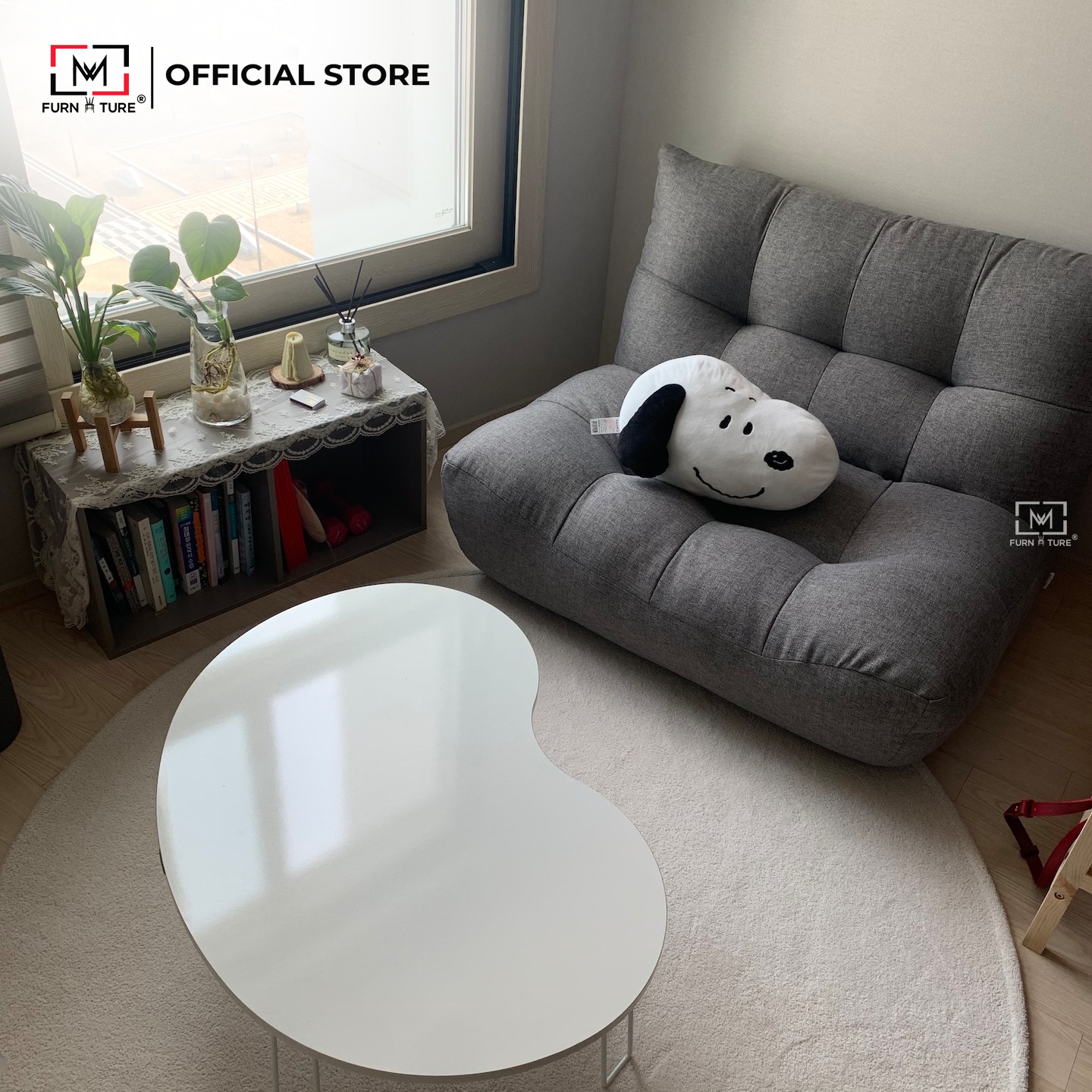 Sofa mini phong cách kiểu hàn phù hợp decor trang trí