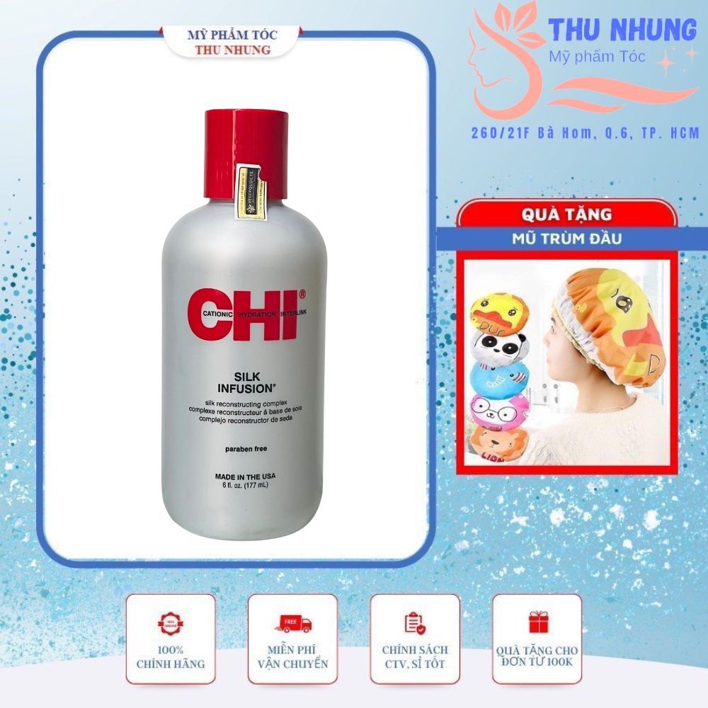 [+Tặng mũ trùm]Tinh Dầu Chi Infusion Oil Dưỡng Tóc Mềm Mượt 177ml