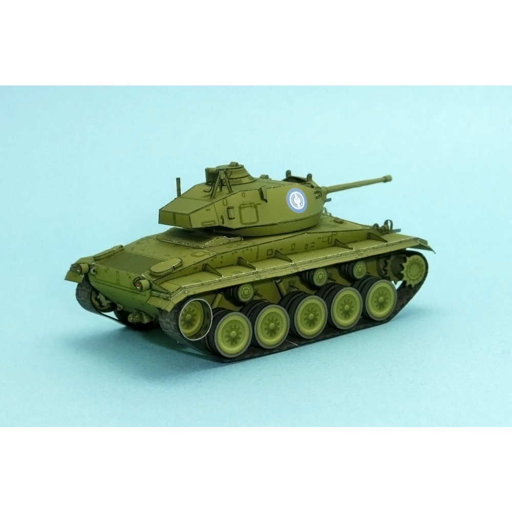 Mô hình giấy 3D xe tank M24 Chaffee tỉ lệ 1/72