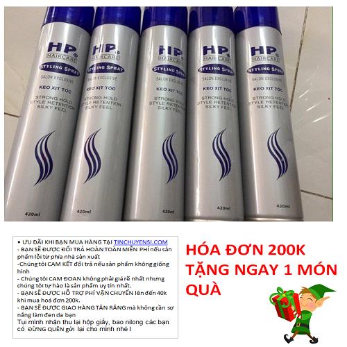 Keo xịt tóc HP 420ML siêu cứng