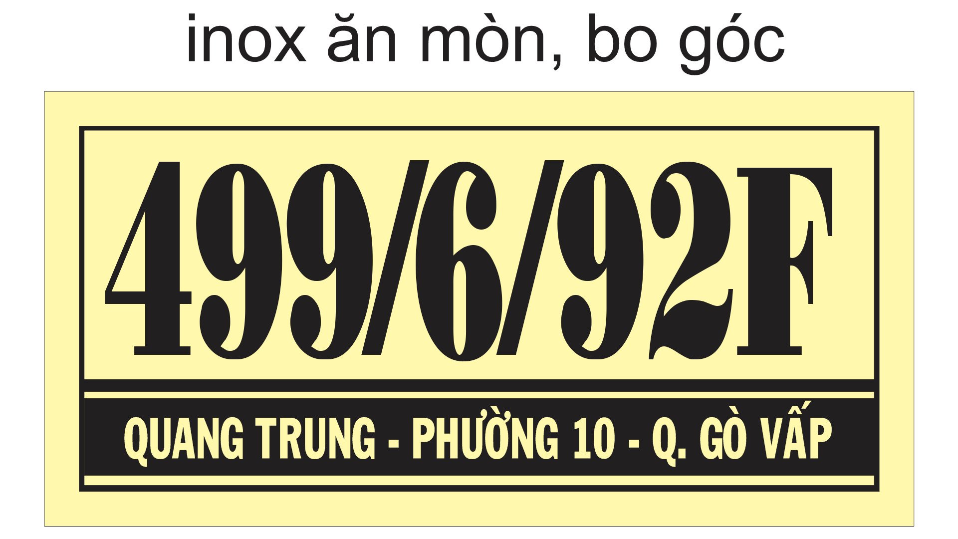 Bảng số nhà Mica