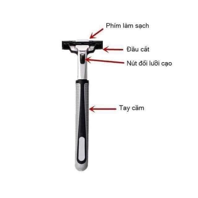 SET DAO CẠO RÂU + 36 ĐẦU DAO THAY THẾ (TẶNG KÈM TUÝP KEM CẠO RÂU)