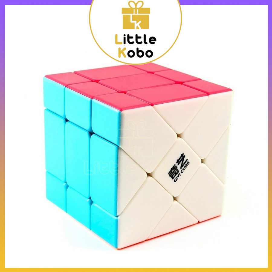 Rubik QiYi Fisher Cube Rubic Biến Thể Stickerless Đồ Chơi Trí Tuệ Trẻ Em Phát Triển Tư Duy Thông Minh - Little Kobo