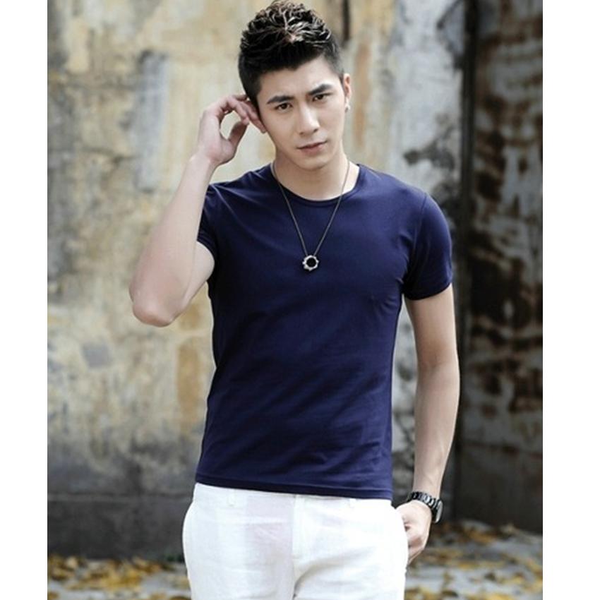 Áo thun nam body cổ tròn, cổ tim 3TI77