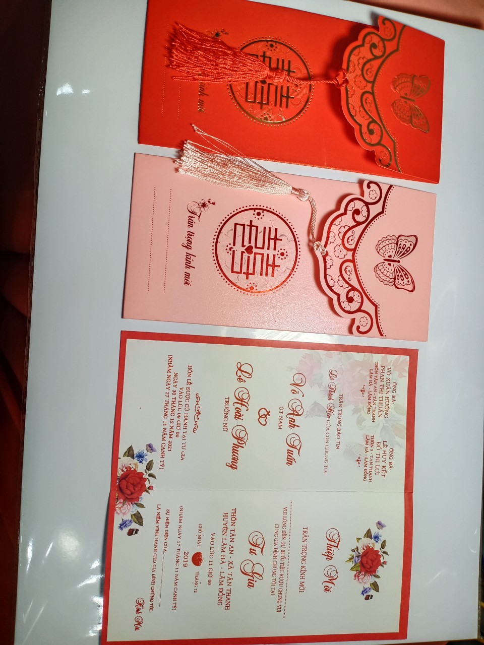 Thiệp Cưới Cao Cấp 65K / 10 thiệp 033.5000.511