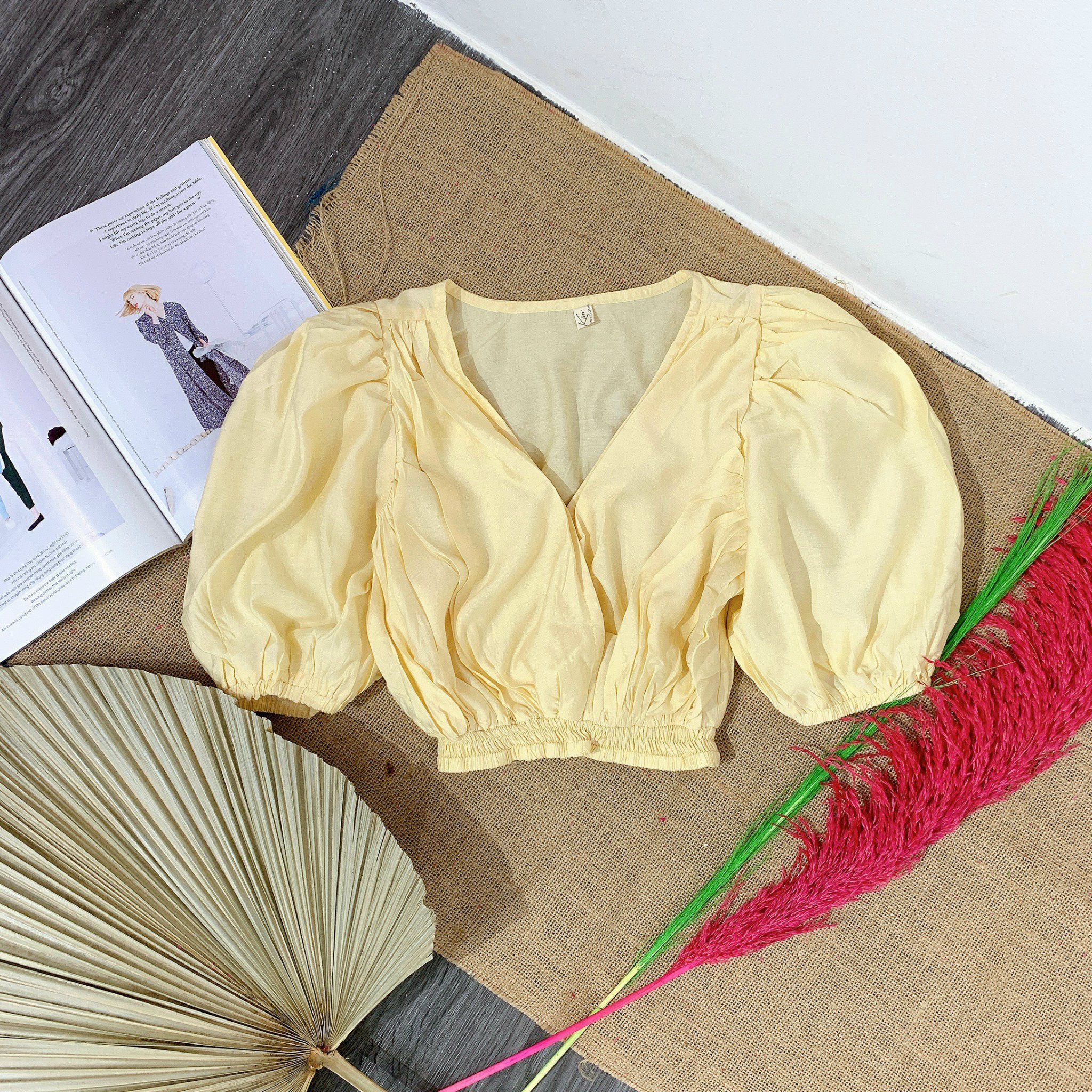 Áo Đắp Chéo Chun Bụng Dành Cho Cô Nàng Cá Tính
