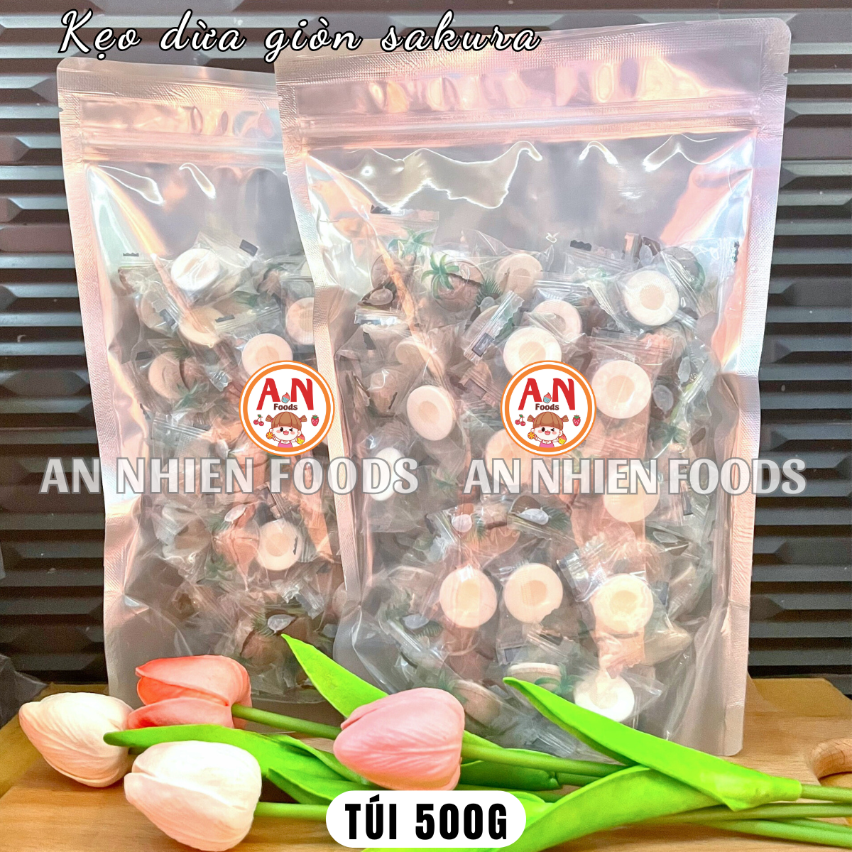 Kẹo dừa giòn sakura