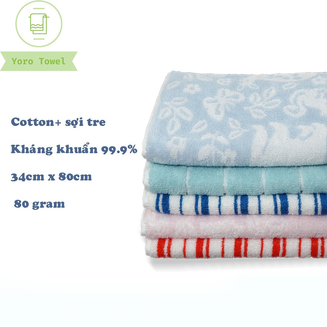 [HCM]Khăn Tắm Em Bé / Khăn Songwol Khổ 34cm x 82cm [ Chất Liệu Cotton ]