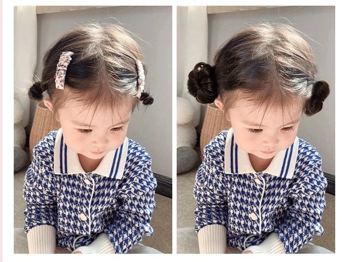 🌸 Set 2 Tóc Búi Mini Dạng Kẹp Mỏ Vịt Cho Bé Siêu Đáng Yêu🌸