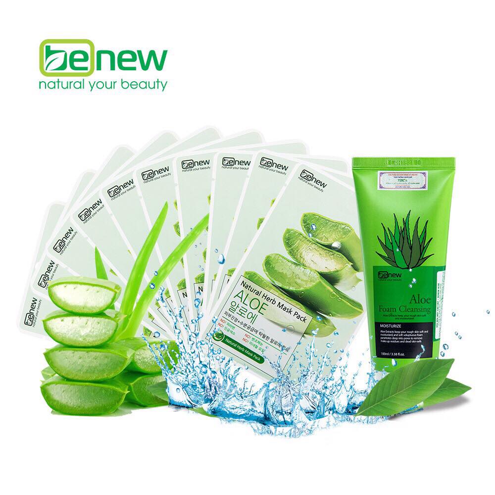 Mặt nạ Benew Natural Herb Mask Pack - Aloe 22ml