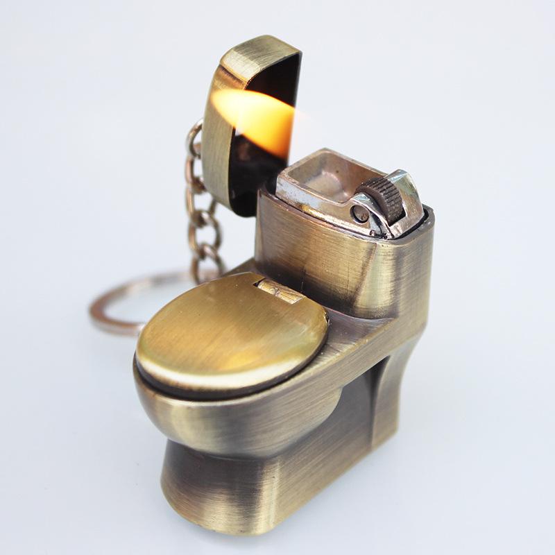 Unique Lighter in the Shape of a Mini Toilet - Uses Gas