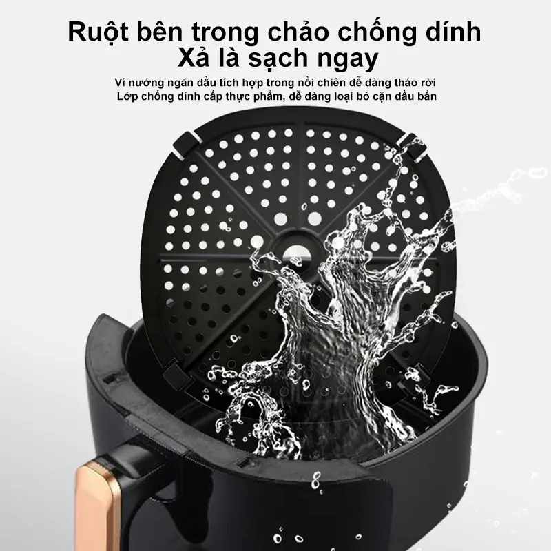 [Bảo hành 12 tháng] Nồi chiên không dầu điện tử 4,5L
