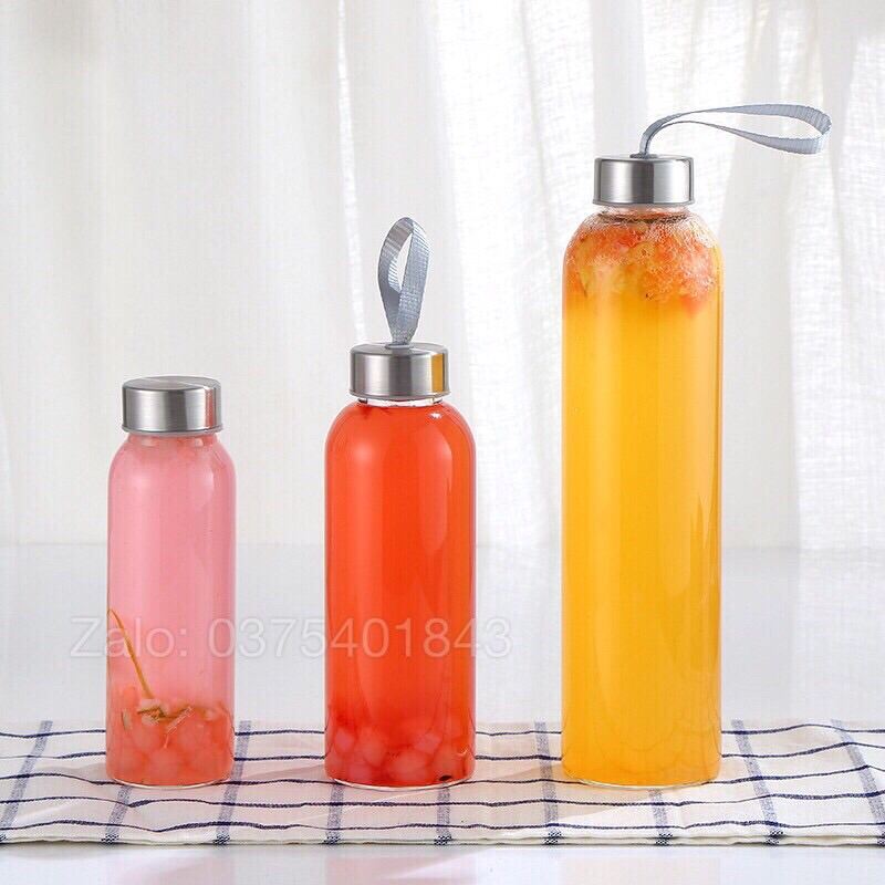 Chai thuỷ tinh nắp dây siêu dày (300ml/500ml)
