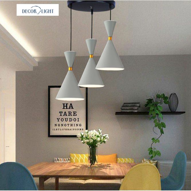 |Bộ thả đèn bàn ăn 3 màu chao