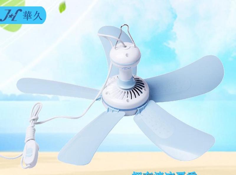 Quạt treo trần Mini 5 cánh (Trắng phối xanh)
