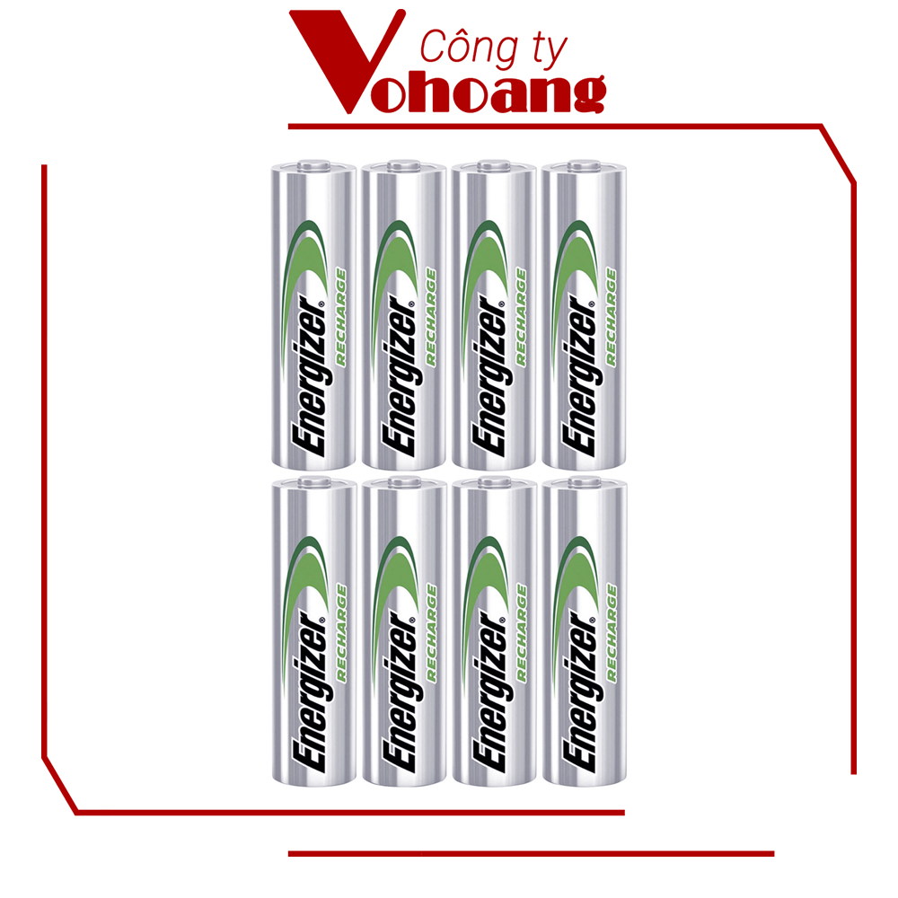Bộ 8 Pin sạc AA Energizer TRAY 2000mAh (Không vỉ, mới 100% bóc máy)