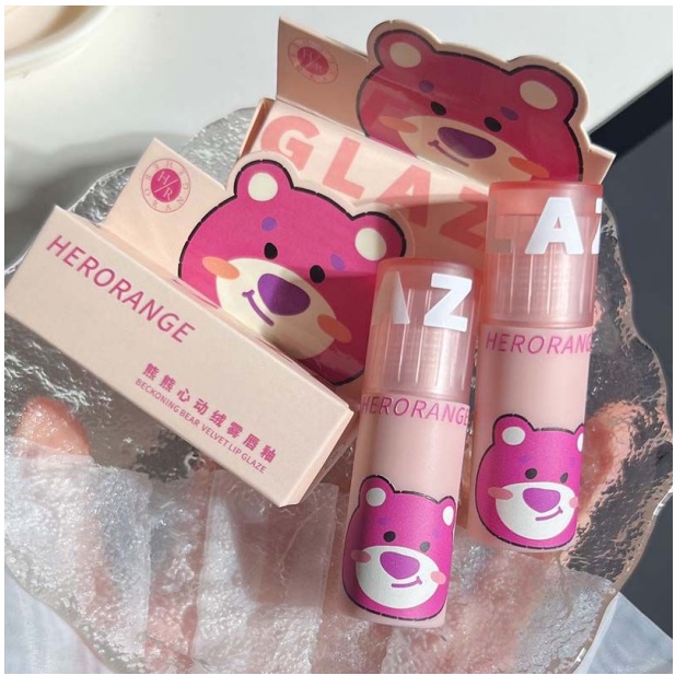Son kem Herorange gấu cute bản dupe A12