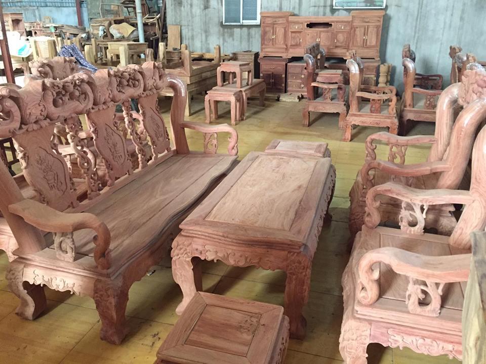 BỘ BÀN GHẾ QUỐC ĐÀO TAY 10 GỖ HƯƠNG ĐÁ