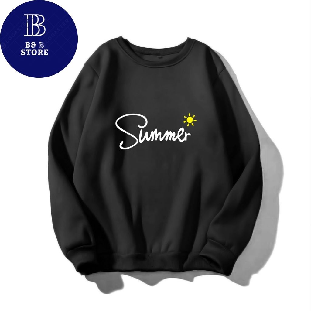 Áo sweater nỉ unisex in swimer áo form rộng nam nữ nhiều màu