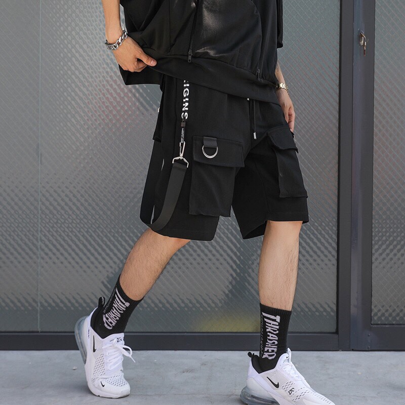 [Hoàn Tiền 15%] quần short kaki túi hộp unisex