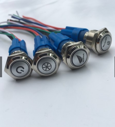 Công tắc Led 16mm On-Off.Chống nước tuyệt đối