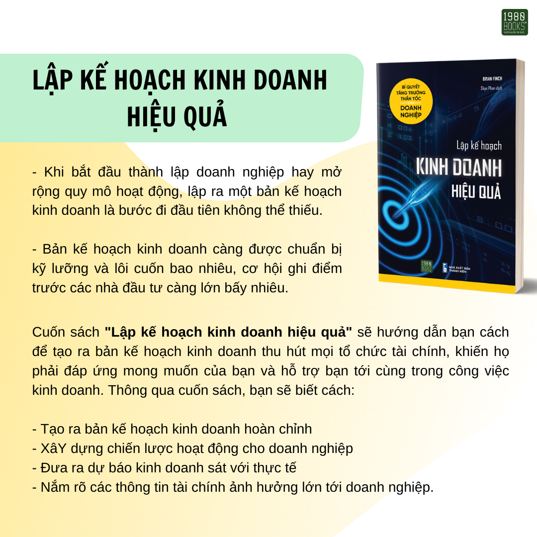 Sách Fahasa - Lập Kế Hoạch Kinh Doanh Hiệu Quả