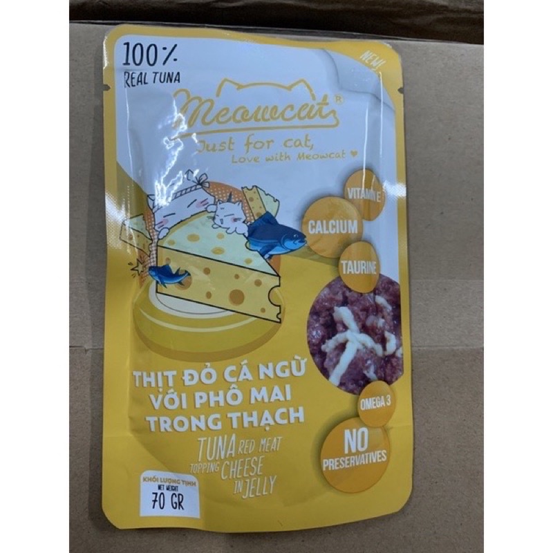 Pate Meowcat Cho Mèo Gói 70Gr Đủ Vị