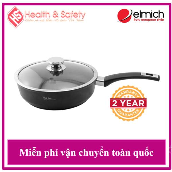 Chảo Từ Cao Cấp ELMICH PEEK LINIE EL3252 SIZE 24CM - Tặng Muỗng Lẩu Elmich Nhập khẩu Châu Âu