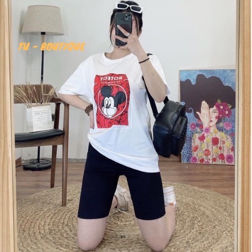 Quần legging ngố đùi thái cạp chun siêu mịn