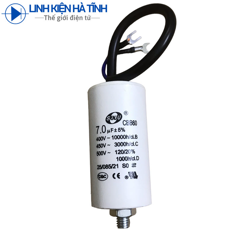 Tụ khởi động cbb60 7uf 450v có vít