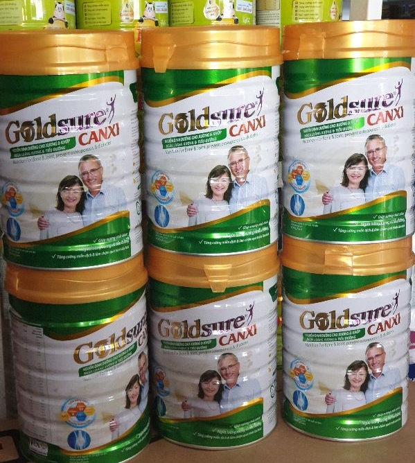 [COMBO 6LON] Sữa Bột GoldSure Canxi , Bổ sung canxi Phòng ngừa loãng xương 900g