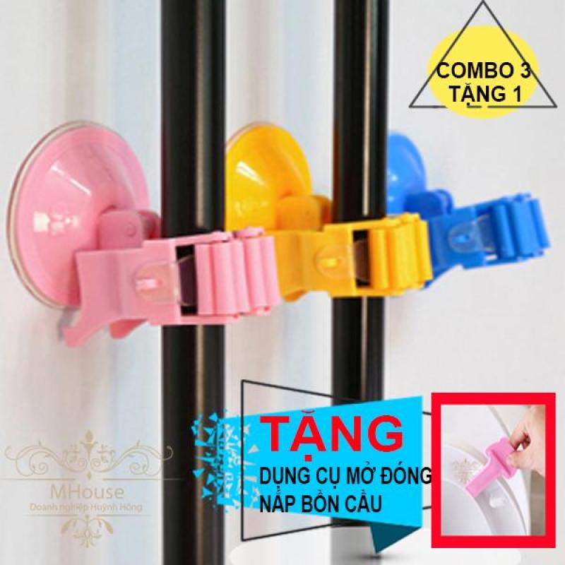 Combo 3 Tặng 1. Móc treo cường lực. Tặng dụng cụ mở đóng nắp bồn cầu kháng khuẩn