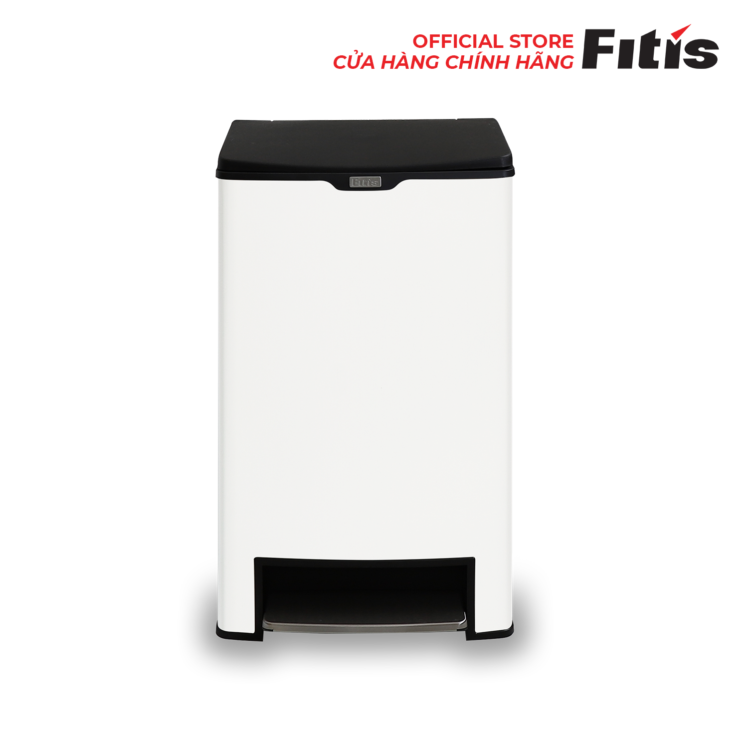 Thùng Rác Fitis Mega - Vuông Đạp Cao (40L)
