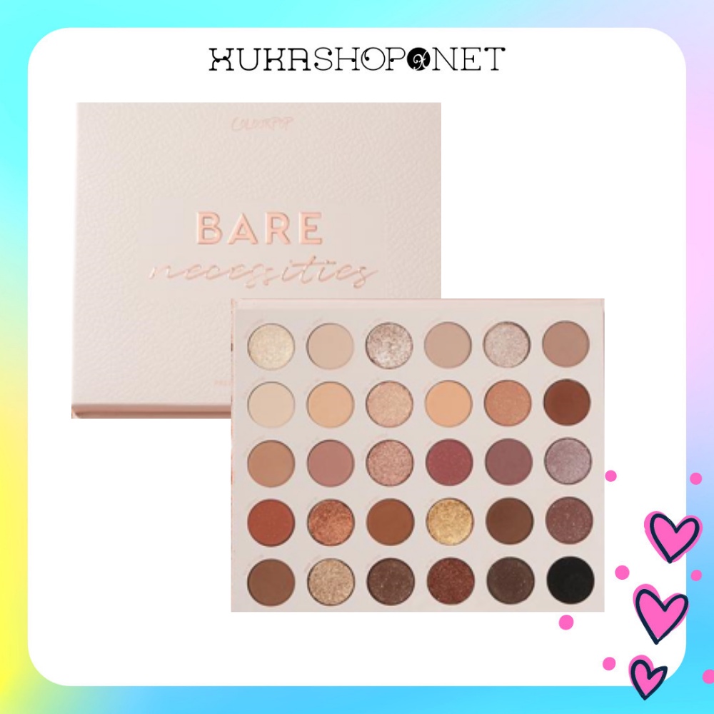 Bảng phấn mắt Colourpop Bare Necessities 30 ô màu chống thấm nước lâu trôi