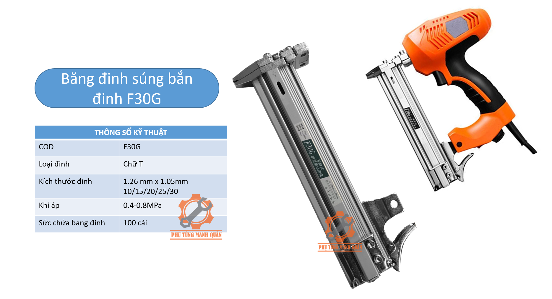 Hộp đinh dụng cụ bắn đinh F30G