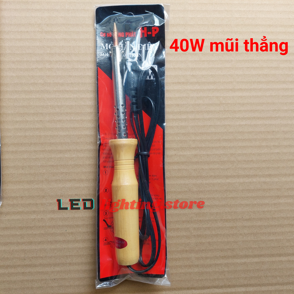 Mỏ hàn Chì Cán Gỗ HP - 40W - 60W - 80W - 100W