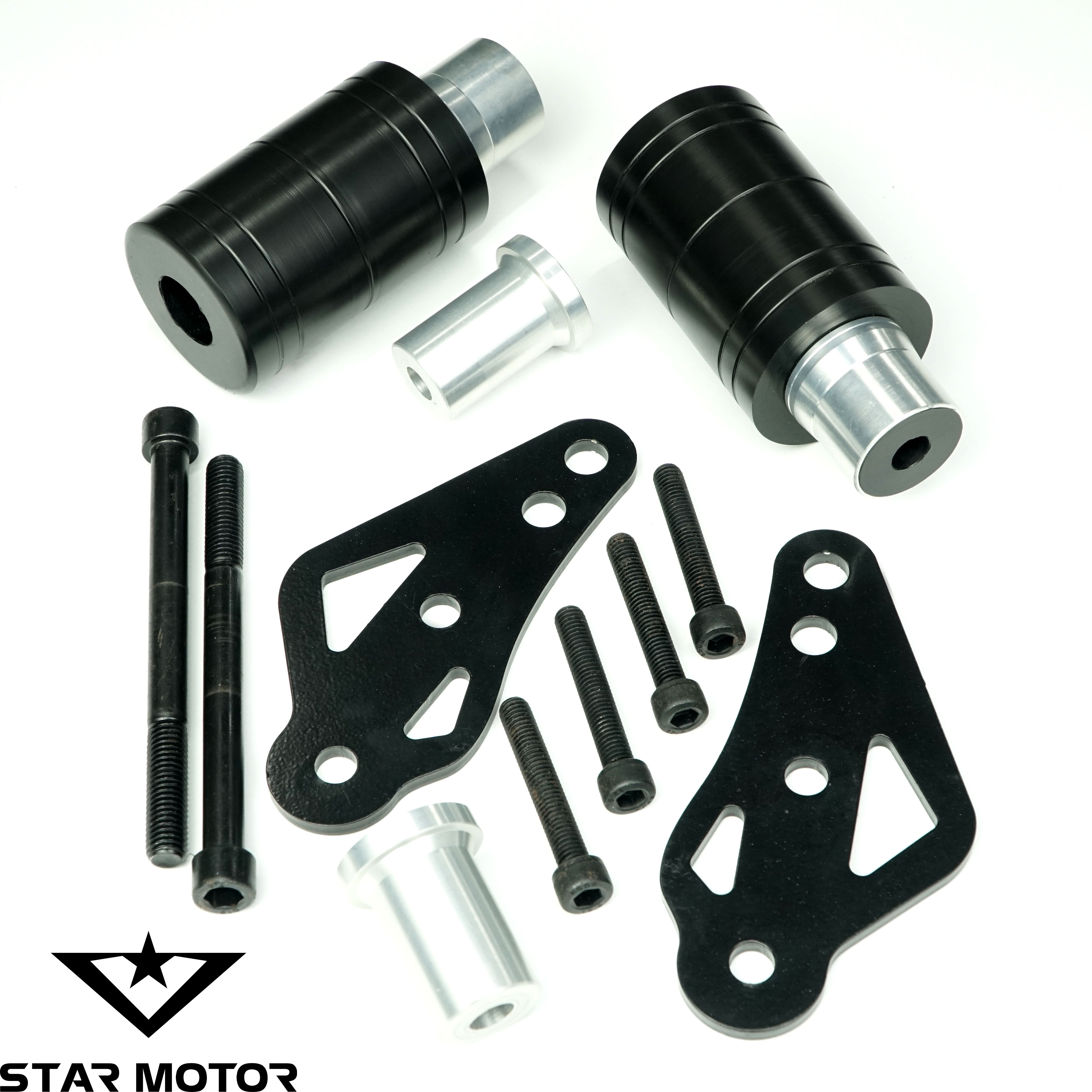 Bộ chống đổ CBR 150r, chống đổ sườn nhựa đúc thân nhôm CNC