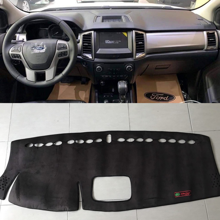 Thảm Taplo Xe Ford Ranger, wildtrak, RAPTOR Chống Trượt 3 Lớp CHẤT LIỆU NHUNG MỊN Loại 1