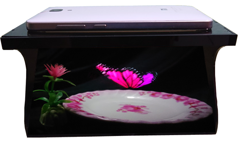 Máy Chiếu 3D Hologram 180 độ dành cho điện thoại di động 3.5-6 inch