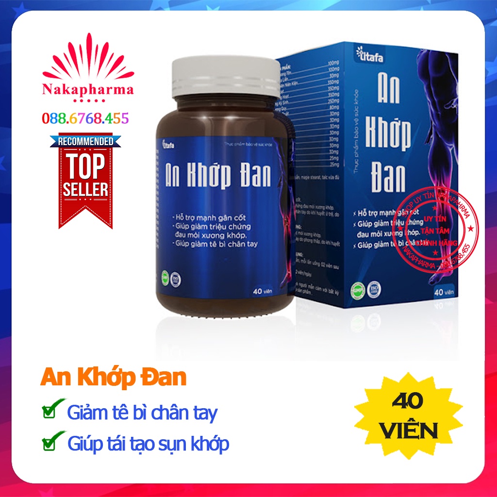 An Khớp Đan – Giúp lưu thông khí huyết, giảm tê bì chân tay, đau nhức xương khớp, phong tê thấp