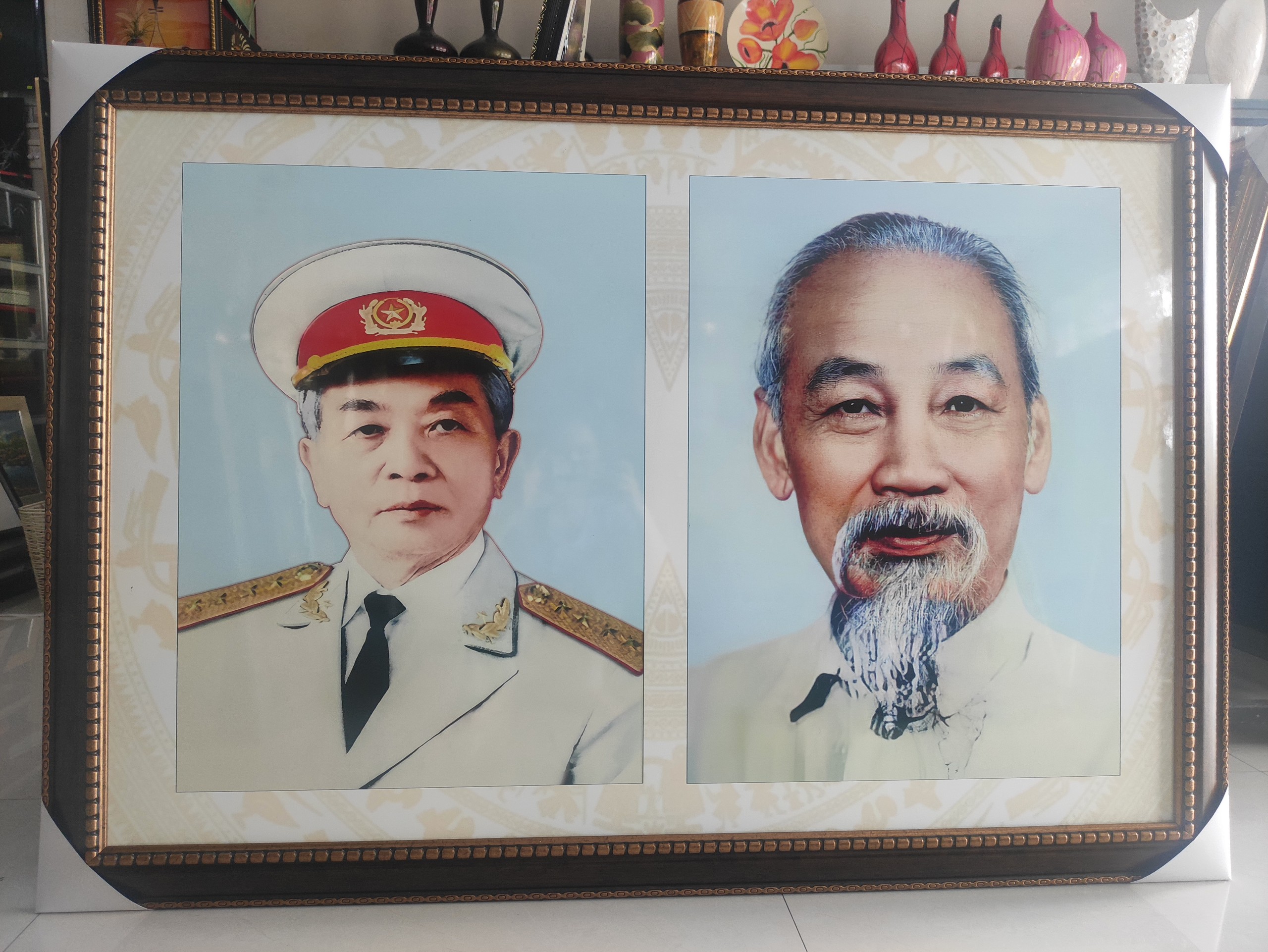 Tranh sơn mài Bác Giáp size 20x30 cm
