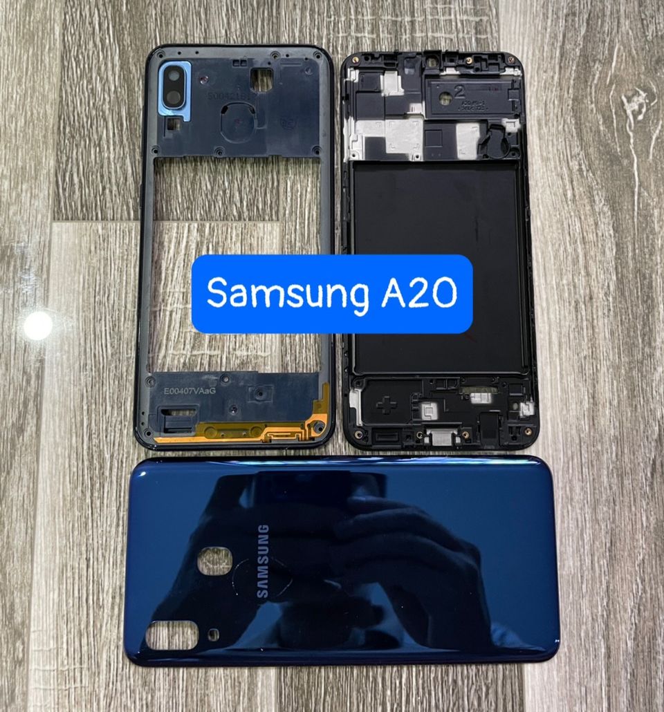 bộ xương vỏ samsung A20 (zin)