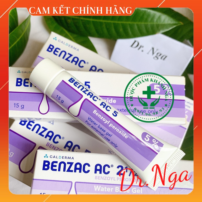 ✅  Kem chấm Mụn Benzac AC 5% / 2.5% (Benzoyl Peroxide) 15g / 60g