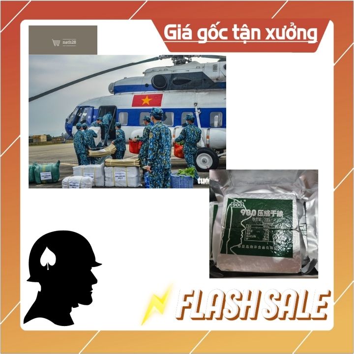 Thùng Sắt 4kg Lương Khô Tàu HSD 36 tháng
